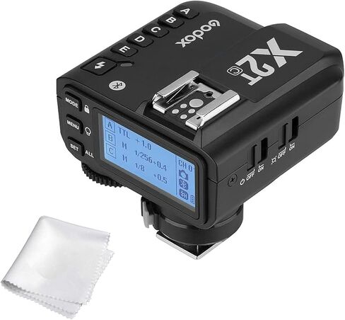 Godox X2T-C TTL Wireless Flash Trigger for Canon, Bluetooth Connection, 1/8000s HSS,5 Separate Group Buttons, Relocated Control-Wheel, New Hotshoe Locking, New AF Assist Light in Kuwait