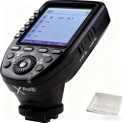 Godox XPro-S Wireless Flash Trigger TTL for Sony Cameras | 1/8000s HSS, TTL-Convert-Manual, large LCD, slanted design, 11 custom functions, 5 group buttons for Sony in Kuwait