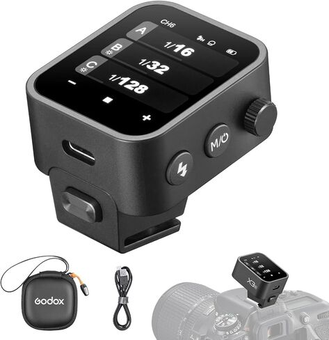 Godox X3 X3-N Flash Trigger for Nikon, High-Definition OLED Screen,1/8000s HSS TTL TCM Function, USB-C Charge Flash Transmitter, GODOX X3N X3 N Touchscreen Wireless Flash Trigger Transmitter in Kuwait