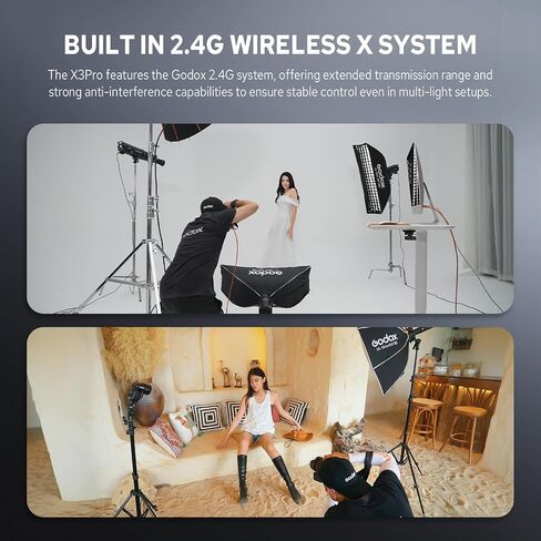 GODOX X3 Pro S X3Pro-S TTL Wireless Flash Trigger for Sony, 2.4G Wireless Touchscreen Flash Transmitter, Support Bluetooth & APP Control, Built-in Lithium Battery, Fast Charging, Pro Performance in Saudi Arabia