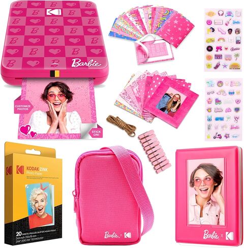 KODAK Step Instant Smartphone Photo Printer, Portable Mini Color Wireless Mobile Printer, Zink 2x3" (5.1x7.5 cm) Sticky-Back Photos, Bluetooth Compatible with iOS & Android Devices, Editing App, White in Kuwait