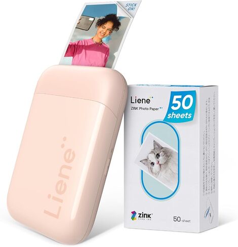 Liene Pearl K100 Photo Printer, 2x3" Mini Portable Instant Phone Printer 50 Zink Adhesive Paper, Bluetooth 5.2 Compatible w/iOS & Android, Small Color Picture Printer for iPhone Smartphone Green in Kuwait