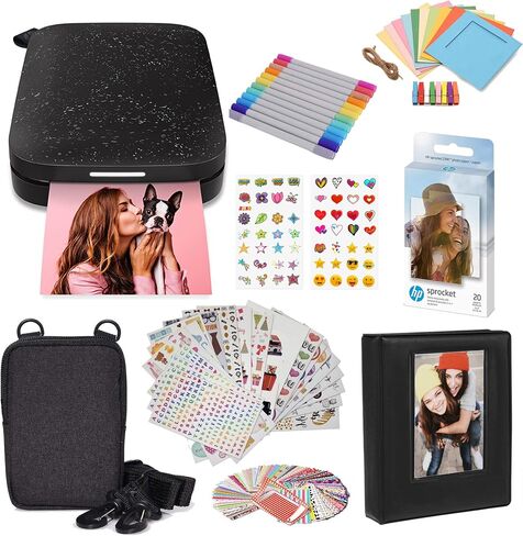 HP Sprocket Portable 2x3 Inch Instant Photo Printer (Blush Pink) Print Pictures on Zink Sticky-Backed Paper From Your iOS & Android Device in Kuwait
