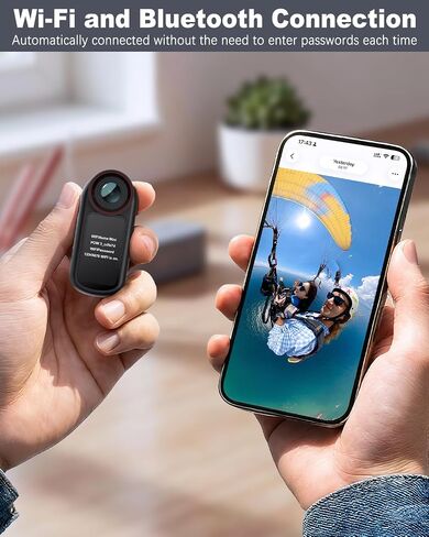 4K Mini Body Camera with Audio & Video Recording, 1.5" Screen, POV Body Cam with EIS, WiFi Action Camera, Wearable Magnetic Thumb Cam for Helmet, Chest & Pet, for Vlogging & Motorcycle-Black in Kuwait