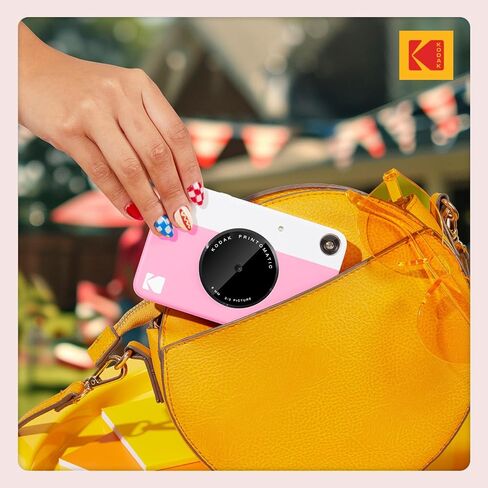 Kodak x Barbie Printomatic Full-Color Instant Print Digital Camera Barbie Gift Bundle (Signature Style)+ Barbie Case, Photo Album, Sticker & Hanging Frames, 50 Stickers + Zink Paper (20 Sheets) in Kuwait