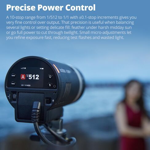 Godox AD300 Pro II AD300ProII 300Ws Outdoor Flash | 12W 2800K-6000K Bi-Color LED, 2.4G X Wireless, TTL 1/8000s HSS, 0.01s-1.5s Recycle, 1/1~1/512 Power Steps in Kuwait