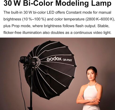 GODOX AD400 Pro II AD400Pro II AD400ProII 400Ws Outdoor Flash,2.4G TTL 1/8000 HSS,0.01~1s Recycle Time,460 Full Power Flashes for Canon Sony Nikon Fuji Olympus Panasonic Etc Cameras in Kuwait