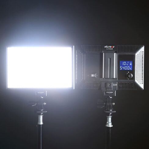 VILTROX L116T CRI95+ Super Slim Dimmable LED Light Panel,Bi-Color 3300K-5600K LED Video Light with LCD Control/Light Mount (NO Battery/No ac Adapter) in Kuwait