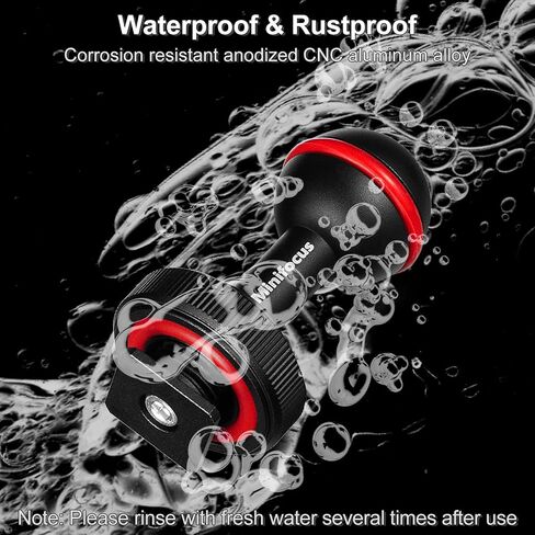 MINIFOCUS 2Pcs 1'' Ball Adapter to 1/4"-20 Screw, Universal Ball Joint Bracket with 1/4" Screw Base Adapter for Underwater Camera Arm Tray Diving Photography System in Kuwait