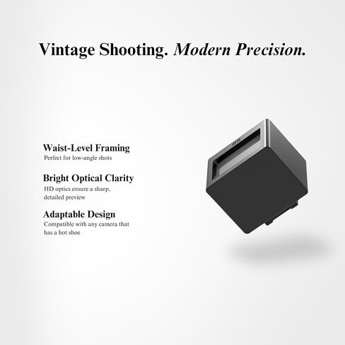 Retropia Optical Waist Level Viewfinder | Universal Compatibility for Glare-Free, Bright Clarity, Low-Angle Shots | Premium & Tool-Free for Standard Hot Shoe Mounts in Kuwait