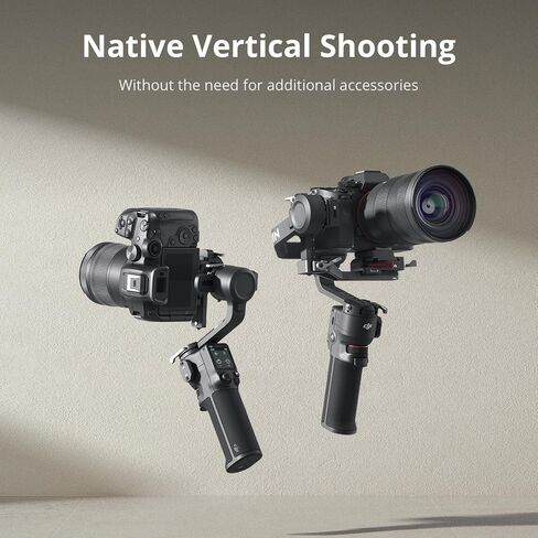 DJI RS 3 Mini, Camera Gimbal Stabilizer, Canon/Sony/Nikon/Fujifilm | 2 kg (4.4 lbs) Tested Payload, Native Vertical Shooting, Bluetooth Shutter Control, 3rd-Gen RS Stabilization, 795g in Kuwait