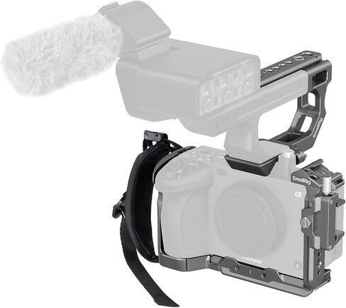 SmallRig Cage Kit for Sony FX3 / FX30 with Cage, V-Mount Battery Mount Plate, LCD Screen Protector, Top Handle, Cable Clamp for HDMI, NATO Rail - 5823 in Kuwait