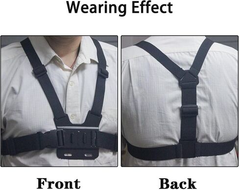 Adjustable Mobile Phone Chest Strap Harness Mount, Cell Phone Chest Strap Clip Holder for iPhone, GoPro Hero, AKASO, DJI Osmo Action Cameras in Kuwait