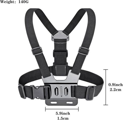 Adjustable Mobile Phone Chest Strap Harness Mount, Cell Phone Chest Strap Clip Holder for iPhone, GoPro Hero, AKASO, DJI Osmo Action Cameras in Kuwait