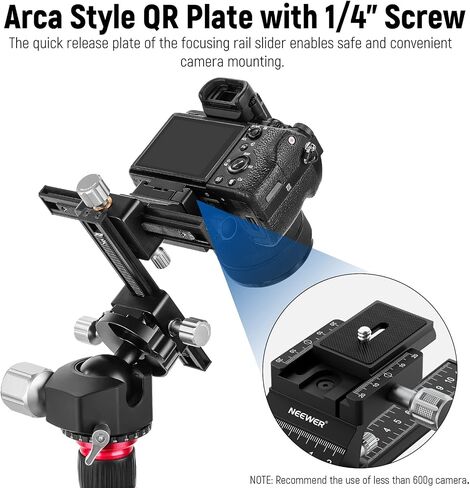 NEEWER 31.5"/80cm Motorized Camera Slider, App Wireless Control DSLR Carbon Fiber Dolly Rail Slider with 4400mAh F750 Battery (Charger Not Included), Support Video Mode, Time Lapse Photography, ER1-80 in Kuwait