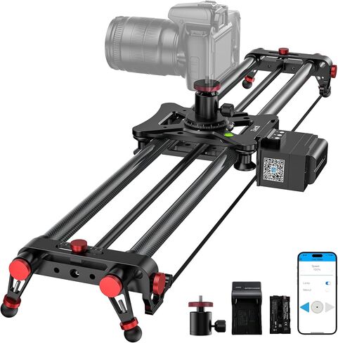 Zecti Camera Slider 16 "/40 cm Adjustable Carbon Fiber Camera Dolly Track Slider Video Stabilizer Rail for Camera DSLR Video Movie Photography Camcorder Stabili & Phone in Saudi Arabia