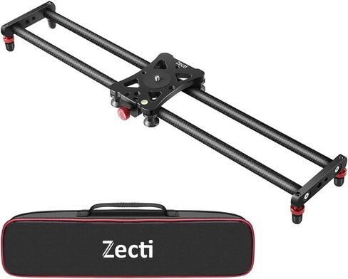 Zecti Camera Slider 16 "/40 cm Adjustable Carbon Fiber Camera Dolly Track Slider Video Stabilizer Rail for Camera DSLR Video Movie Photography Camcorder Stabili & Phone in Saudi Arabia