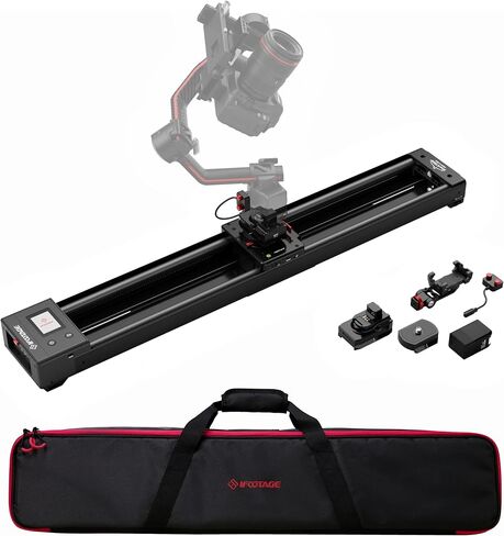 IFOOTAGE Shark Nano II 660 Motorized Camera Slider 26" for Phone Camera | Multi-Axis Pan Slider for DJI RS 2/RS3 Pro/RS 4/RS 4 Pro Gimbals, 360° Panoramic, 6 Modes, 15.4lb Payload in Kuwait