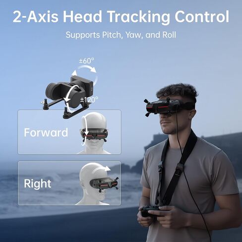 CADDXFPV Walksnail GM2 V1-Axis Gimbal – FPV Head Tracking | Mechanical Stabilization, UART/PWM Control, Compatible with Walksnail VTX Models, for FPV Drones, RC Cars & Fixed-Wing in Kuwait