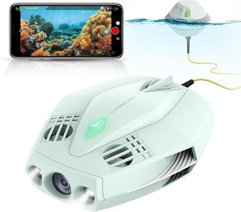 Chasing Dory Underwater Drone - Palm-Sized 1080p Full HD Underwater Drone with Camera for Real Time Viewing, APP Remote Control Purple (Lightpurple) in Kuwait