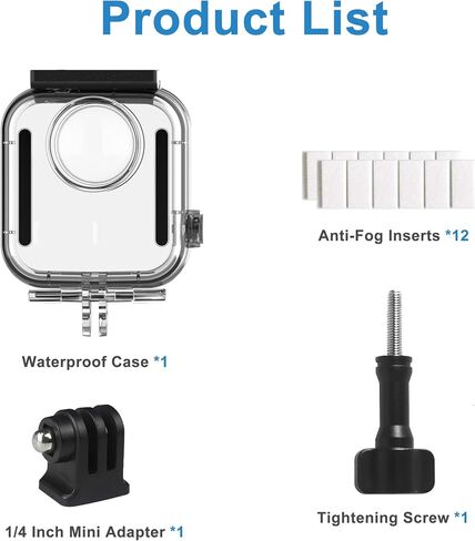 FiTSTILL Waterproof Housing only for Go Pro MAX 2, 40M/131FT Touchscreen Dive Housing Underwater Protective Case with Mount and Accessory Kit (NOT for MAX 2019 & MAX360 2025) in Kuwait
