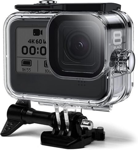 FitStill 60M Waterproof Case for Go Pro Hero 8 Black, Protective Underwater Dive Housing Shell with Bracket Accessories for Go Pro Hero8 Action Camera in Kuwait