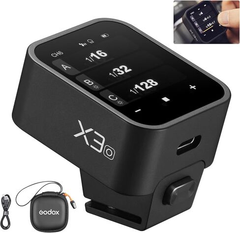 Godox X3N X3 N X3-N TTL Wireless Flash Trigger for Nikon Cameras,Touch Screen OLED TTL Wireless Flash Trigger Transmitter, with TCM Conversion,7 Days Standby (Upgrade Version of Xpro-N/XproII-N/X2T-N) in Saudi Arabia