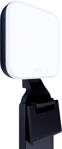 Logitech for Creators Litra Glow Premium LED Streaming Light - Graphite | Computer lighting for video conferencing, Zoom meetings, adjustable mount, desktop app control for PC/Mac in Kuwait