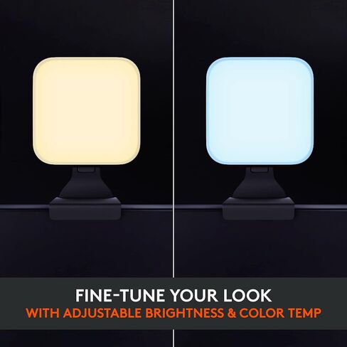Logitech for Creators Litra Glow Premium LED Streaming Light - Graphite | Computer lighting for video conferencing, Zoom meetings, adjustable mount, desktop app control for PC/Mac in Kuwait