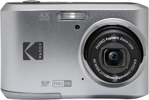 KODAK PIXPRO FZ55 16MP Compact Digital Camera, 5X Optical Zoom, Black | 1080p Full HD Video, 28mm Wide Angle Lens, 2.7 Inch LCD, Point and Shoot, Vlogging Camera, Li-Ion Battery in Saudi Arabia
