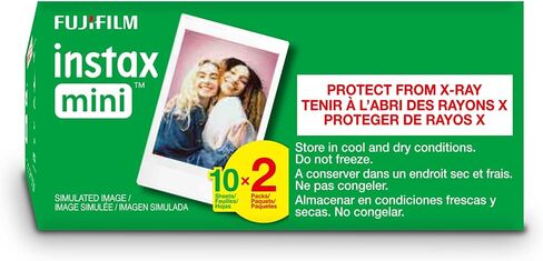 FUJIFILM Instax Mini Instant Film Twin Pack (White), 20 Photos | The instax film ensures sharp in Saudi Arabia