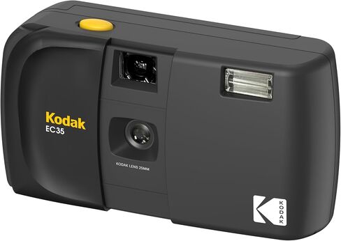 KODAK EC35 35mm Film Camera 35mm, Reusable, Focus-Free, Built-in Flash, Slide Cover, Beginner Friendly (Avocado Green) Bundle with Kodak Ultramax 400/24EXP 35mm Roll Film in Kuwait