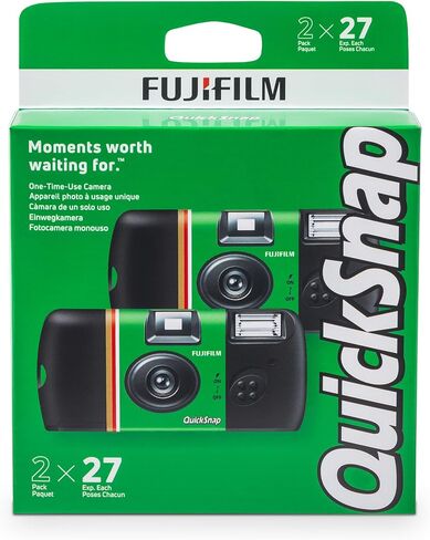 Fujifilm QuickSnap Flash 400 One-Time-Use Camera - 2 Pack in Kuwait