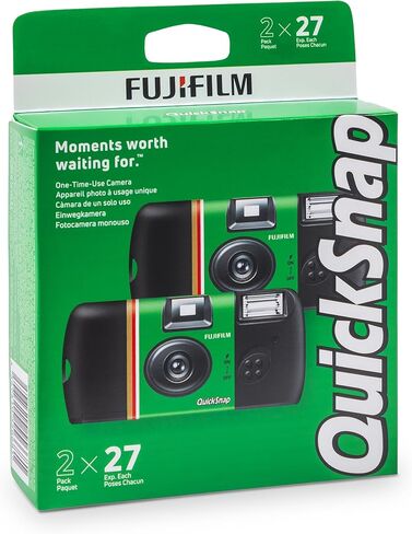 Fujifilm QuickSnap Flash 400 One-Time-Use Camera - 2 Pack in Kuwait
