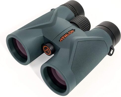 Athlon Optics 8x42 Midas UHD Gray Binoculars with ED Glass for Adults and Kids, High-Powered Binoculars for Hunting, Birdwatching, and More | For Hunting, Birdwatching, and Adults & Kids | High-Powered, ED Glass, Eye Relief | Waterproof and Fogproof in Kuwait