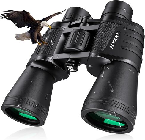 20x50 High Powered Binoculars for Adults, Waterproof Binoculars with Low Light Vision for Bird Watching Hunting Camping Travel Cruise Hiking Sports Stargazing, Birthday Gifts for Men in Kuwait