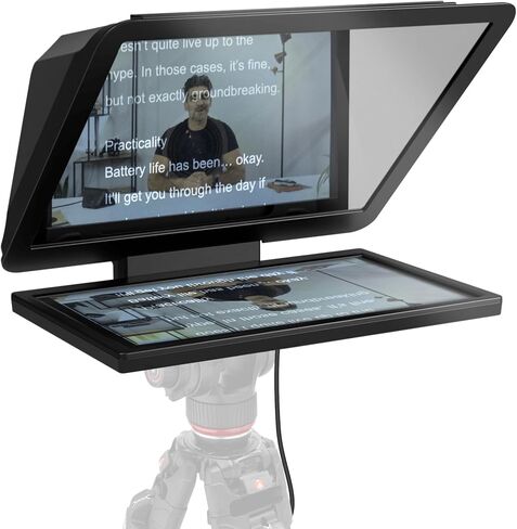 Elgato Prompter, Teleprompter with Built-in Screen | Drag-and-drop display, Supports DSLR, webcam, smartphone, Read chat or scripts, Works with Mac, PC, Stream Deck in Kuwait