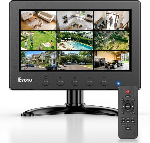 Eyoyo Mini Monitor 7 Inch Small HDMI Monitor 1024x600 IPS Screen Display in Kuwait