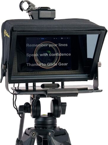 Glide Gear TMP 100 Teleprompter – DSLR, Tablet, Smartphone – 12" Glass, Carry Case, No Assembly in Kuwait