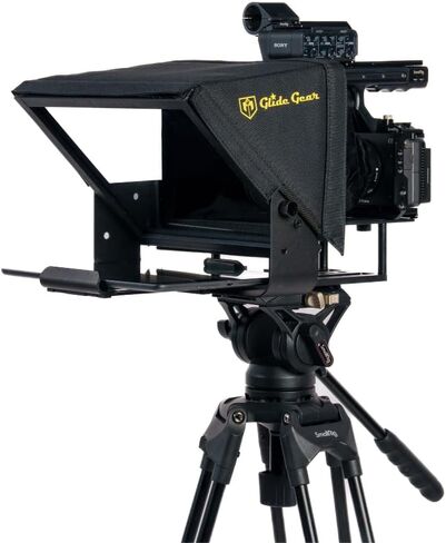 Glide Gear TMP 100 Teleprompter – DSLR, Tablet, Smartphone – 12" Glass, Carry Case, No Assembly in Kuwait