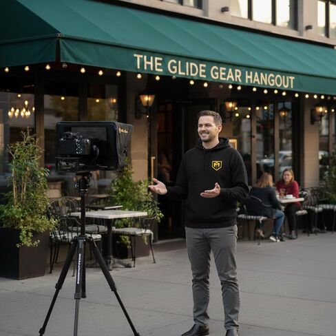 Glide Gear TMP 100 Teleprompter – DSLR, Tablet, Smartphone – 12" Glass, Carry Case, No Assembly in Kuwait