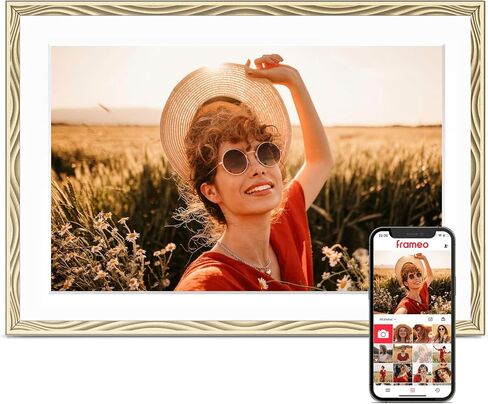 Frameo 10.1 Inch Smart WiFi Digital Picture Frame, Photo Frame Electronic | 1280*800 HD Touch Screen Digital Photo Frame for Wall, Share Photo Video, Birthday Gifts for Women, Wedding Gifts for Couple in Saudi Arabia