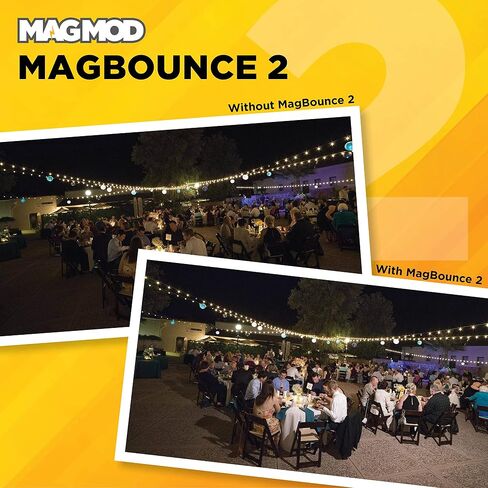 MagMod MagBounce 2 Flash Modifier, Photography Lighting Bounce Modifier | Magnetic Light Diffuser Attachment, Lightweight Light Control, Soft Even Bounce, Built for Working Photographers, Quick Setup in Kuwait
