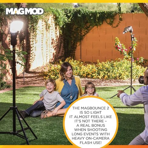 MagMod MagBounce 2 Flash Modifier, Photography Lighting Bounce Modifier | Magnetic Light Diffuser Attachment, Lightweight Light Control, Soft Even Bounce, Built for Working Photographers, Quick Setup in Kuwait