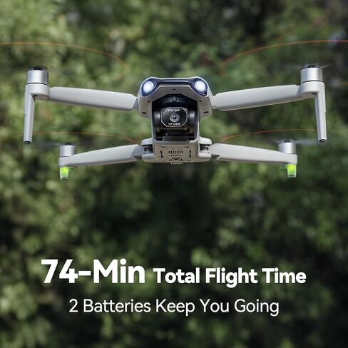 Ruko F11PRO 2 Plus Drones with Camera for Adults, 48MP 8K Photo, 3-Axis Gimbal Stabilizer, 74 Mins Flight Time (2 Batteries), 20,000ft Transmission, Beginner-Friendly Tech Gift in Kuwait