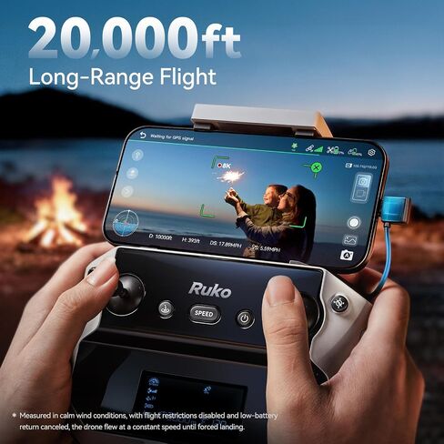 Ruko F11PRO 2 Plus Drones with Camera for Adults, 48MP 8K Photo, 3-Axis Gimbal Stabilizer, 74 Mins Flight Time (2 Batteries), 20,000ft Transmission, Beginner-Friendly Tech Gift in Kuwait