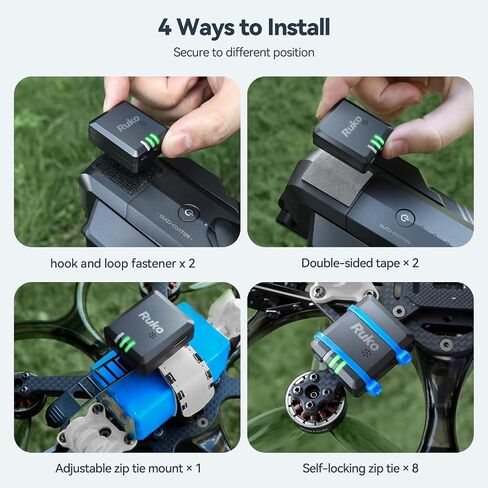 Ruko R111 FAA وحدة معرف عن بعد المتوافقة مع الطائرات بدون طيار ، RC Airplane GPS Tracker ، 5 ساعات وقت البطارية ، وحدة تخفيف الوزن الخفيفة لتنظيم FAA ، والملحقات الاحتياطية للطائرات بدون طيار FPV & RC طائرة وطائرة هليكوبتر in Kuwait