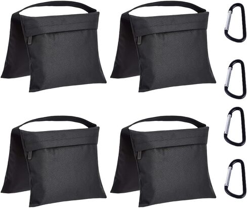 Amazon Basics Photography Sand Bags for Light Stands with Handle, 4-Pack, Black in Kuwait