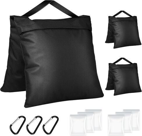 8 Packs Sandbags Weight Bags for Photo Studio, Heavy Duty Saddlebag for Canopy, Umbrella Base, Backdrop Stand, Photo Tripod, Picnic Table,Fishing Chair in Kuwait