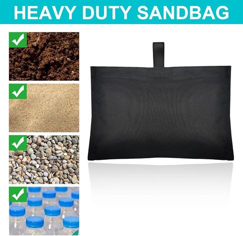 8 Pack Boat Cover Mooring Sand Bags Weights Small Sandbags with Hooks | Marine Grade Vinyl Weighted Bags Empty Small Sandbags Tarp Weights for Hold Things Down Boat Cover Pool Cover Canopy Tent Car in Kuwait